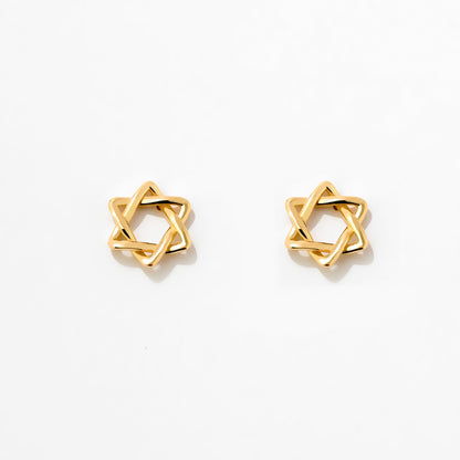 Star of David Stud Earrings