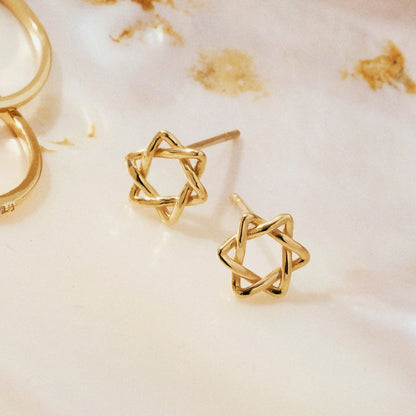 Star of David Stud Earrings