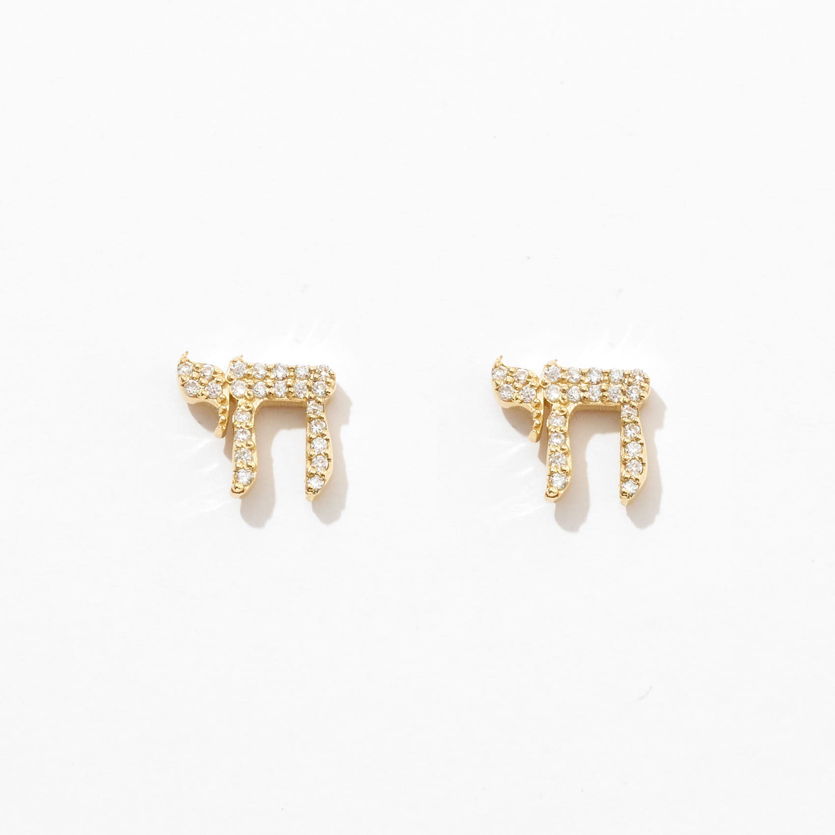 Diamond Chai Earrings