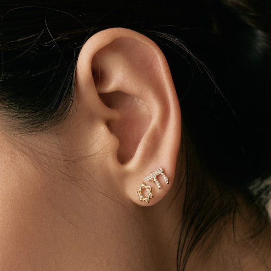 Diamond Chai Earrings