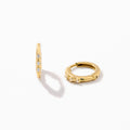 Dainty 3-Stone Hoop Earrings