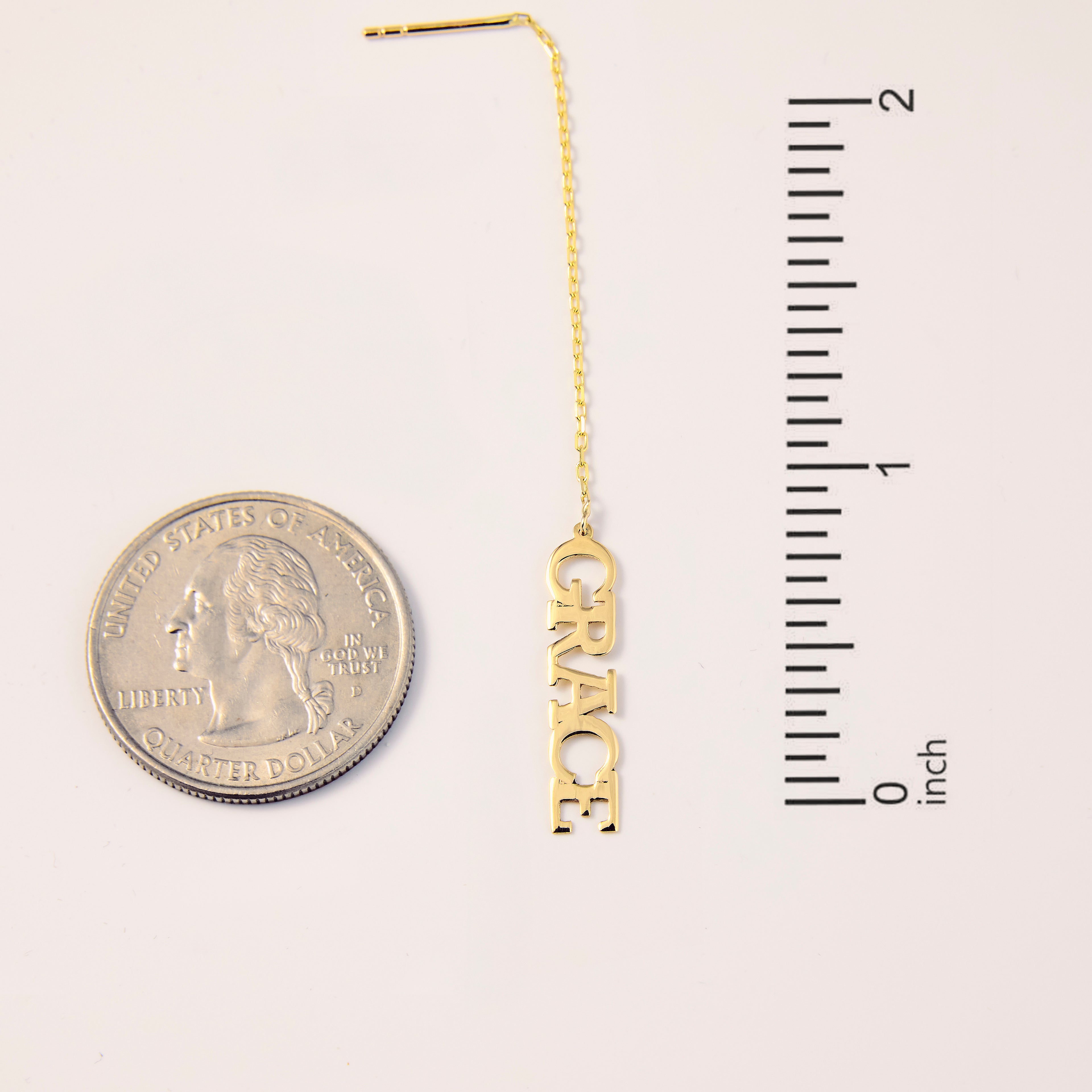 Custom Name Threader Earrings