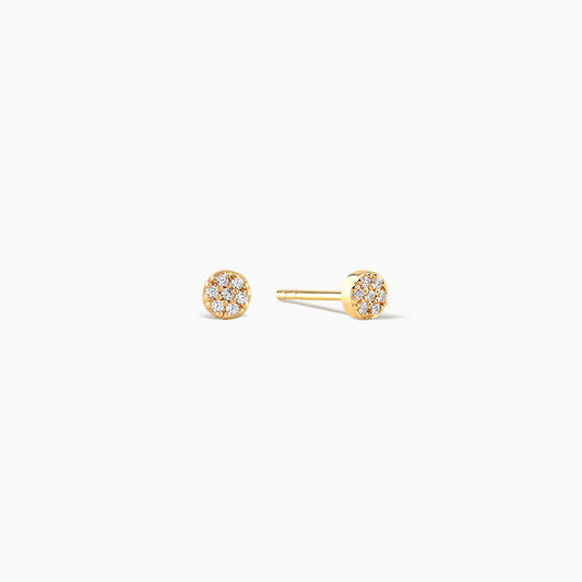 Dainty Diamond Cluster Earrings