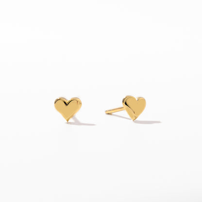 Tiny Heart Stud Earrings