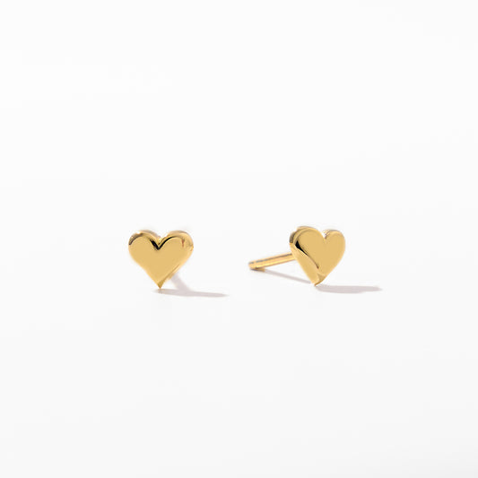 Tiny Heart Stud Earrings