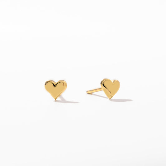 Tiny Heart Stud Earrings