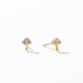 Diamond Mushroom Stud Earrings