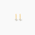 Diamond Star Drop Earrings