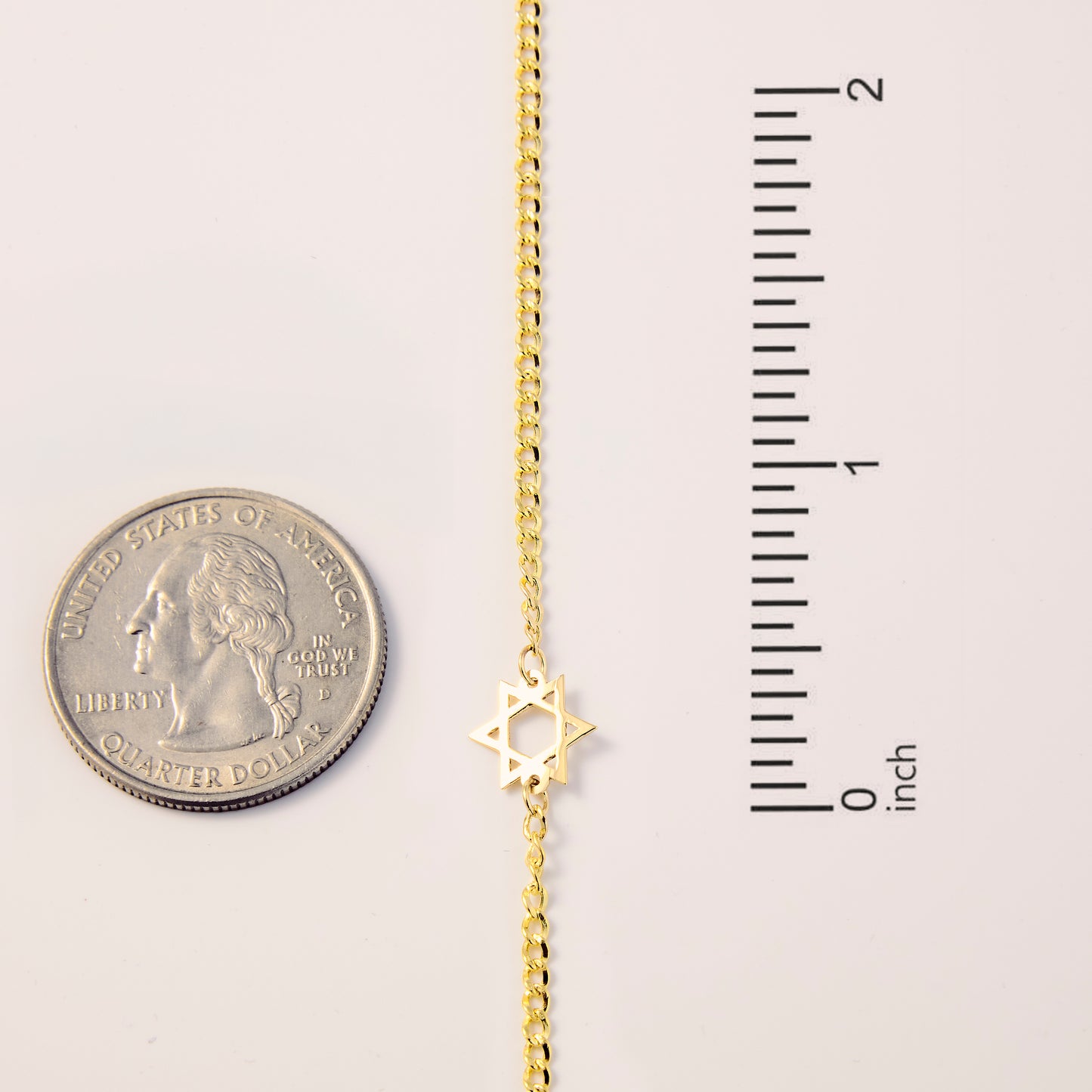 Star of David Chain Bracelet