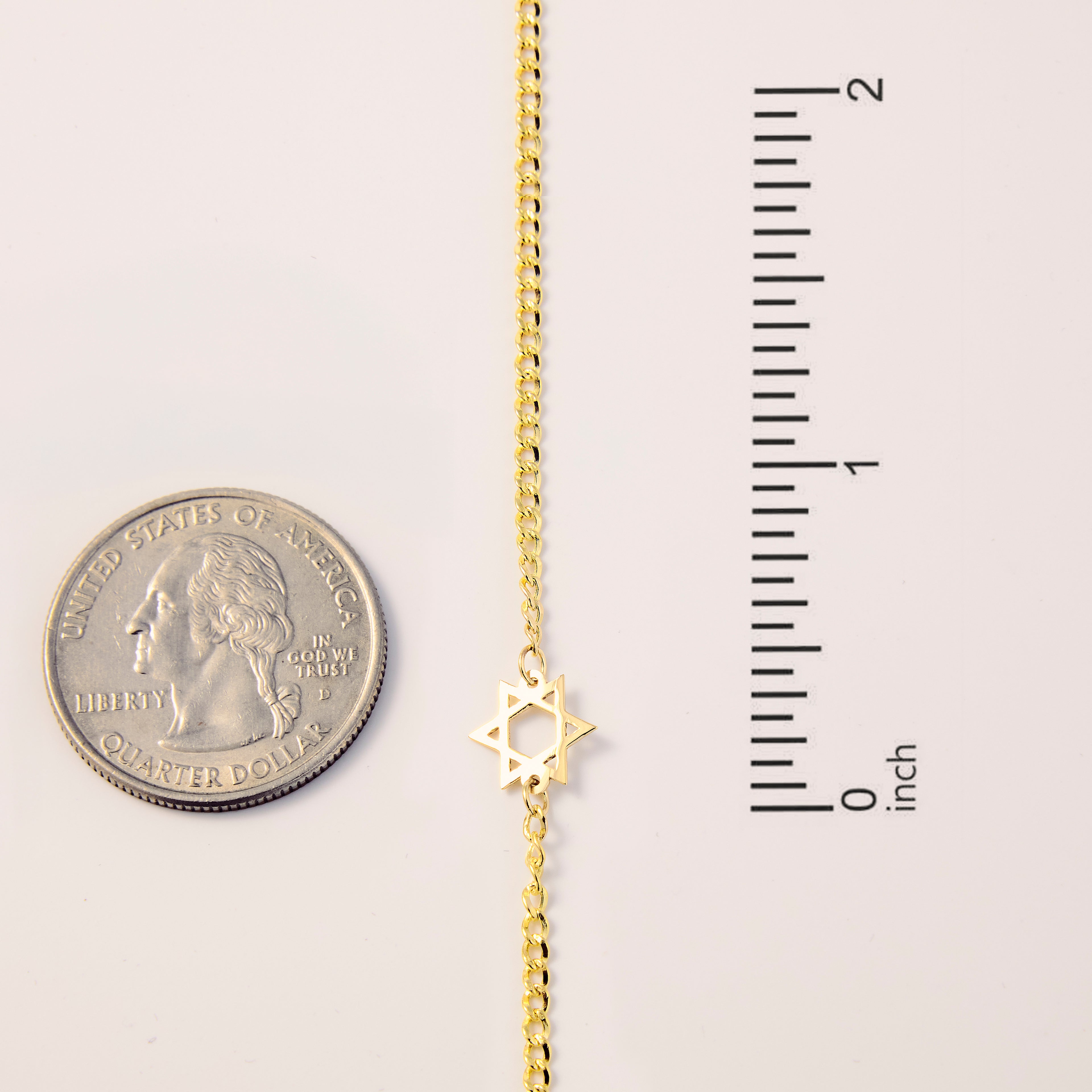 Star of David Chain Bracelet