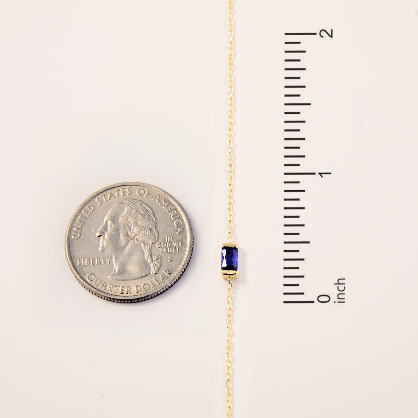 Baguette Birthstone Bracelet