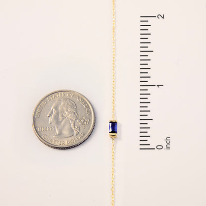 Baguette Birthstone Bracelet