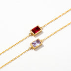 Baguette Birthstone Bracelet