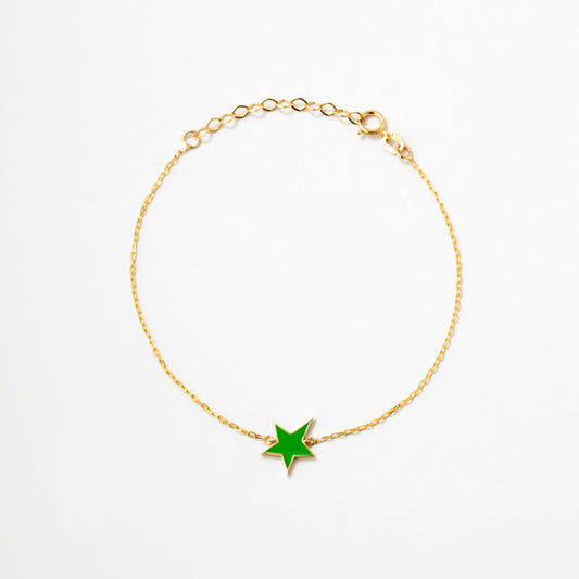 Enamel Star Bracelet