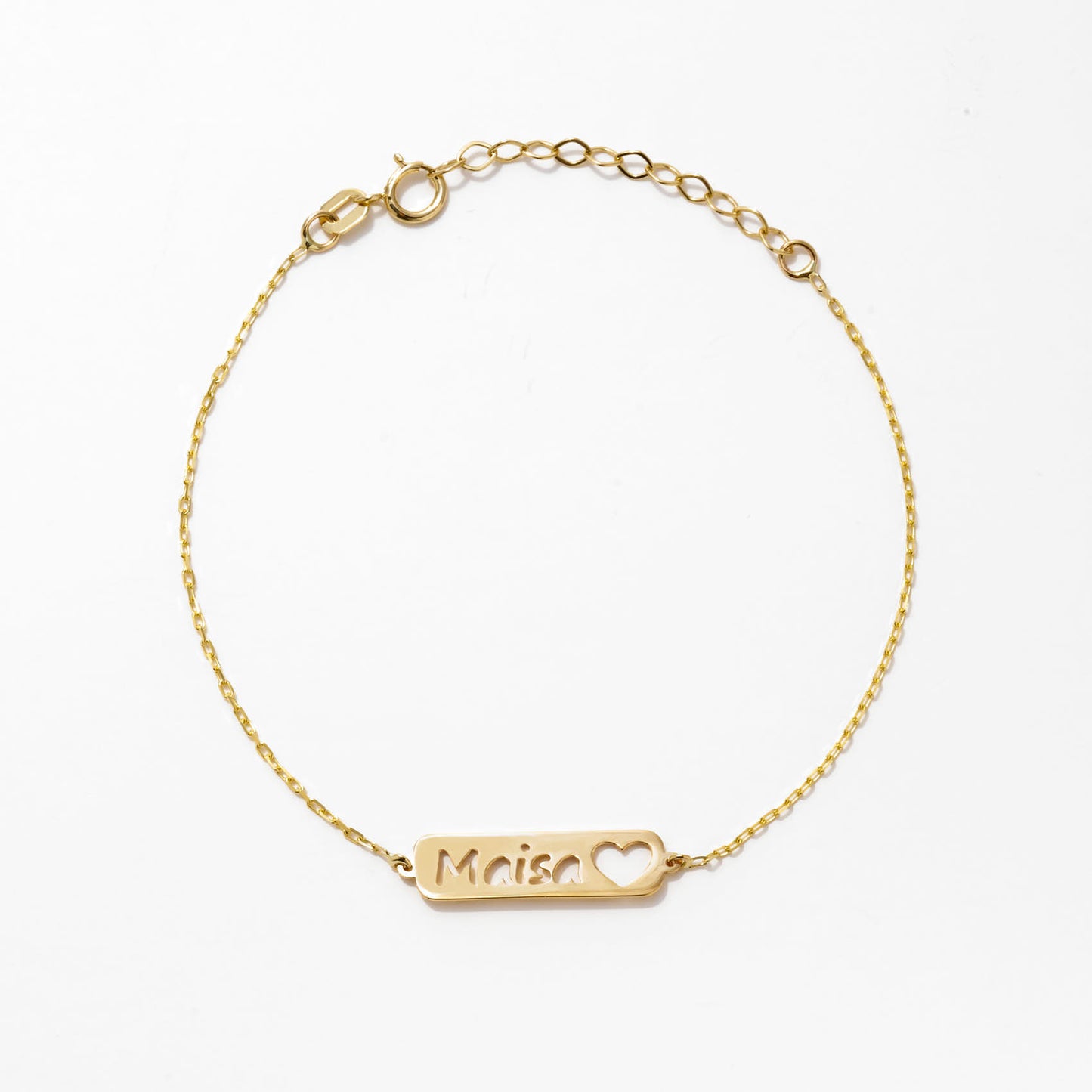 Kid Name Bracelet in 14k Solid Gold