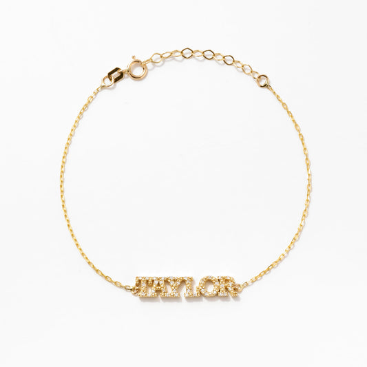 Diamond Name Bracelet