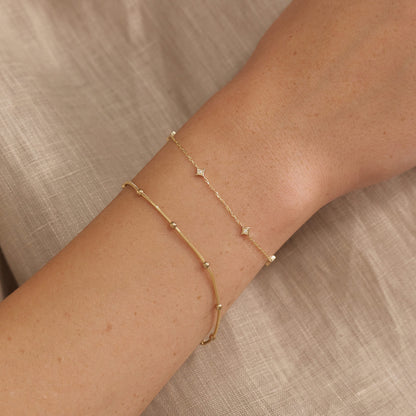 Diamond Star Station Bracelet