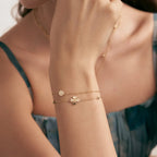 Diamond Four-Leaf Clover Bracelet