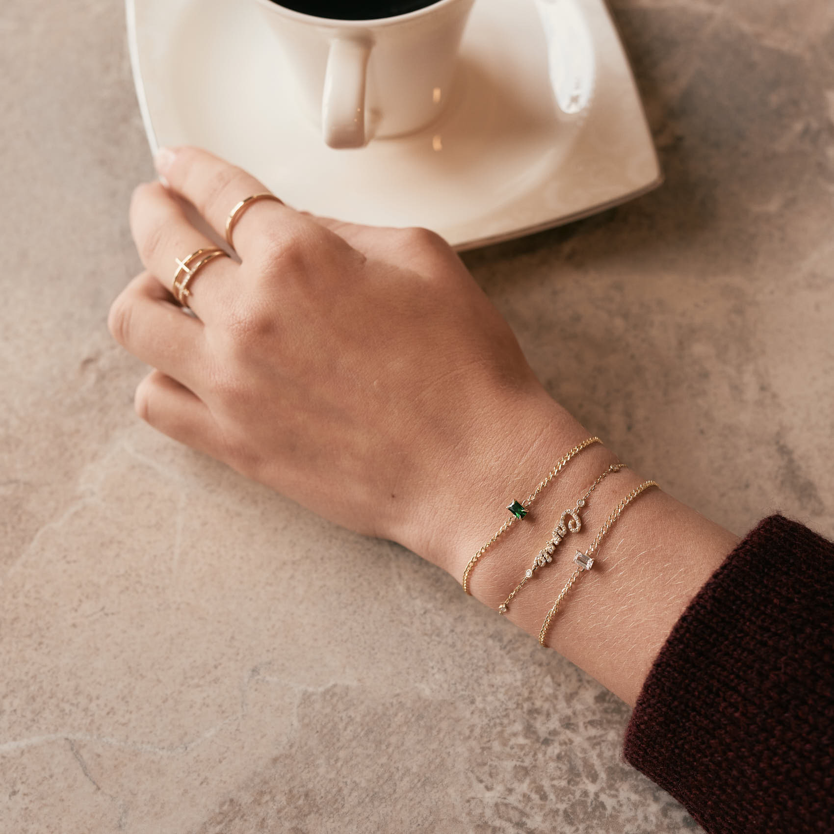 Birthstone Baquette Bracelet