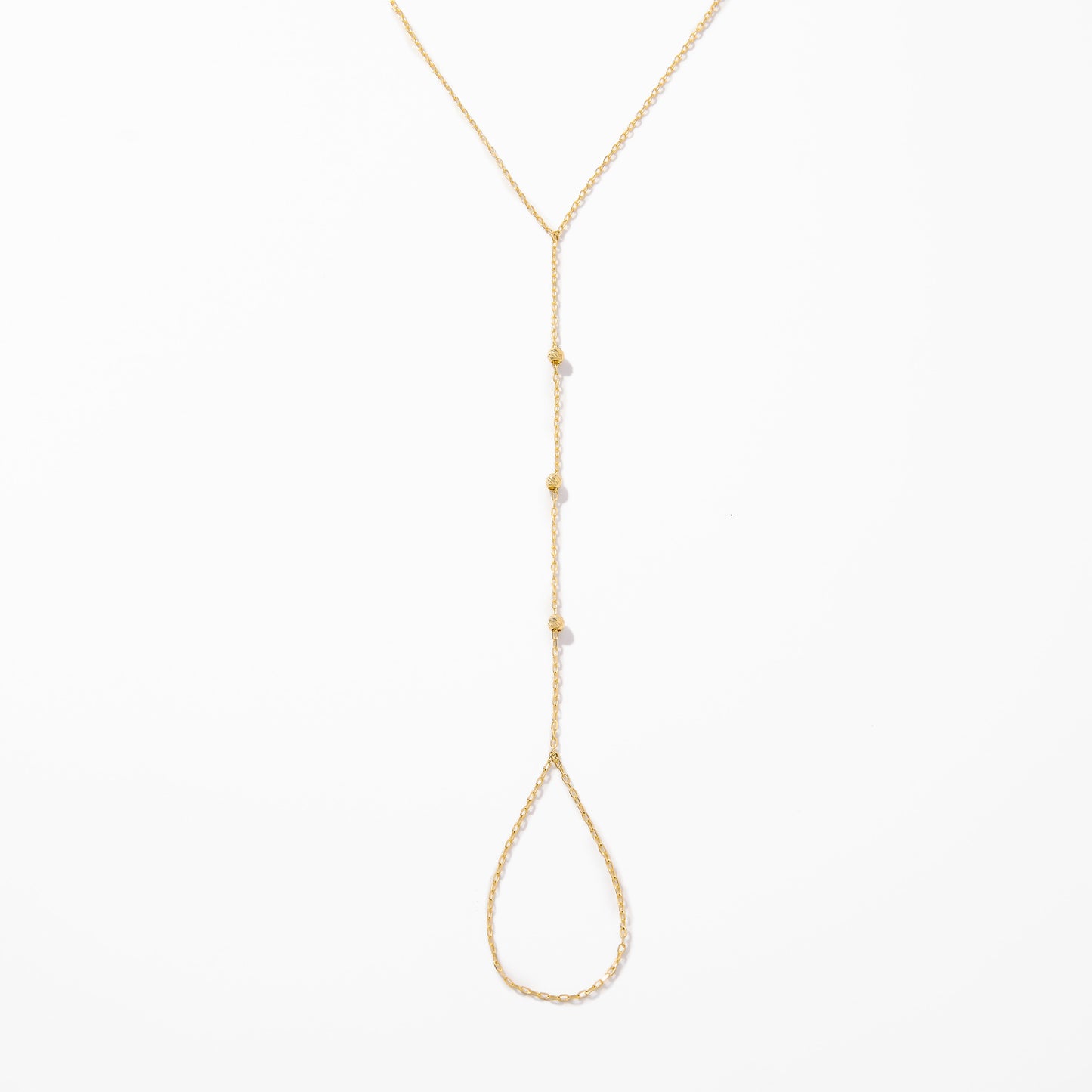 Beaded Hand Chain Bracelet