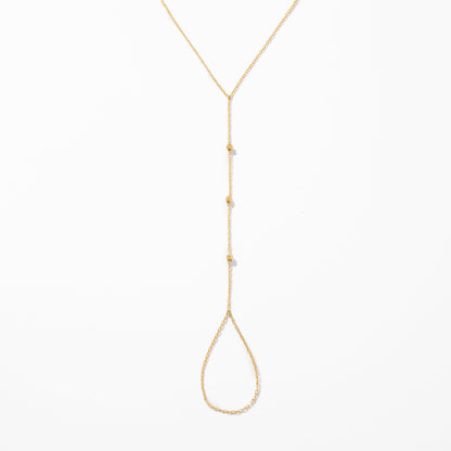 Beaded Hand Chain Bracelet