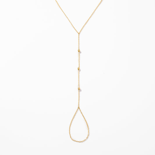 Beaded Hand Chain Bracelet