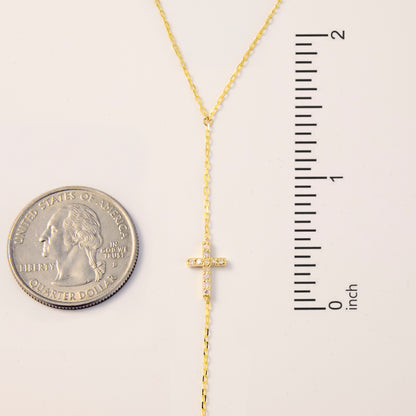 Diamond Cross Hand Chain Bracelet