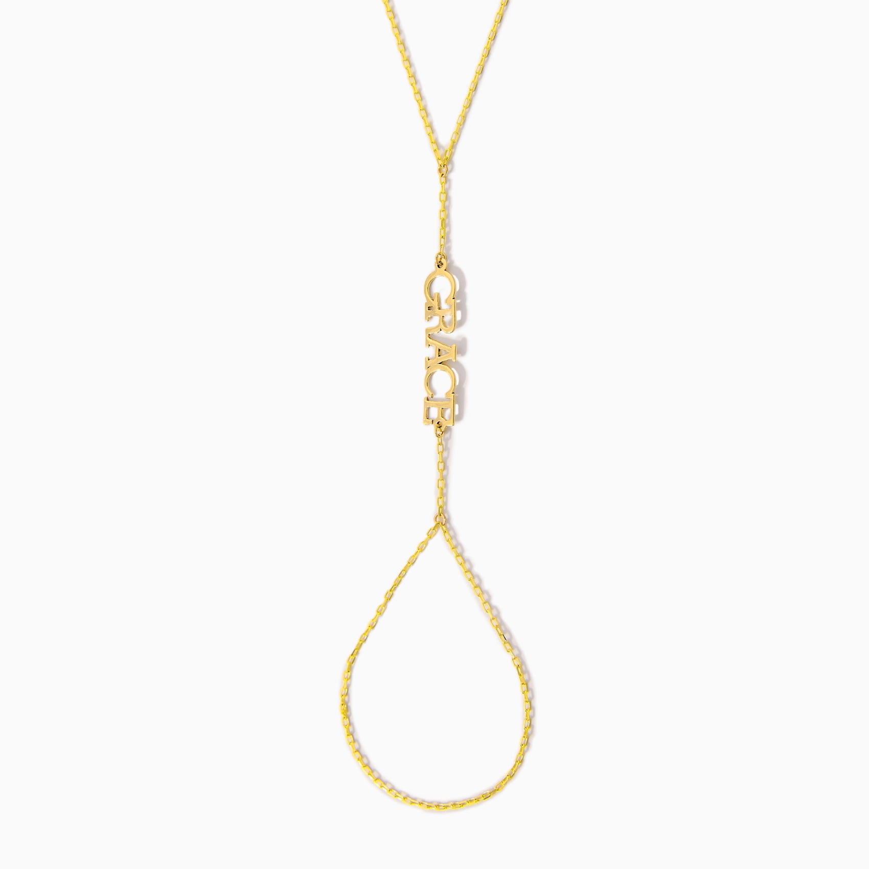 Name Hand Chain Bracelet