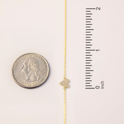 Dainty Diamond Heart Bracelet