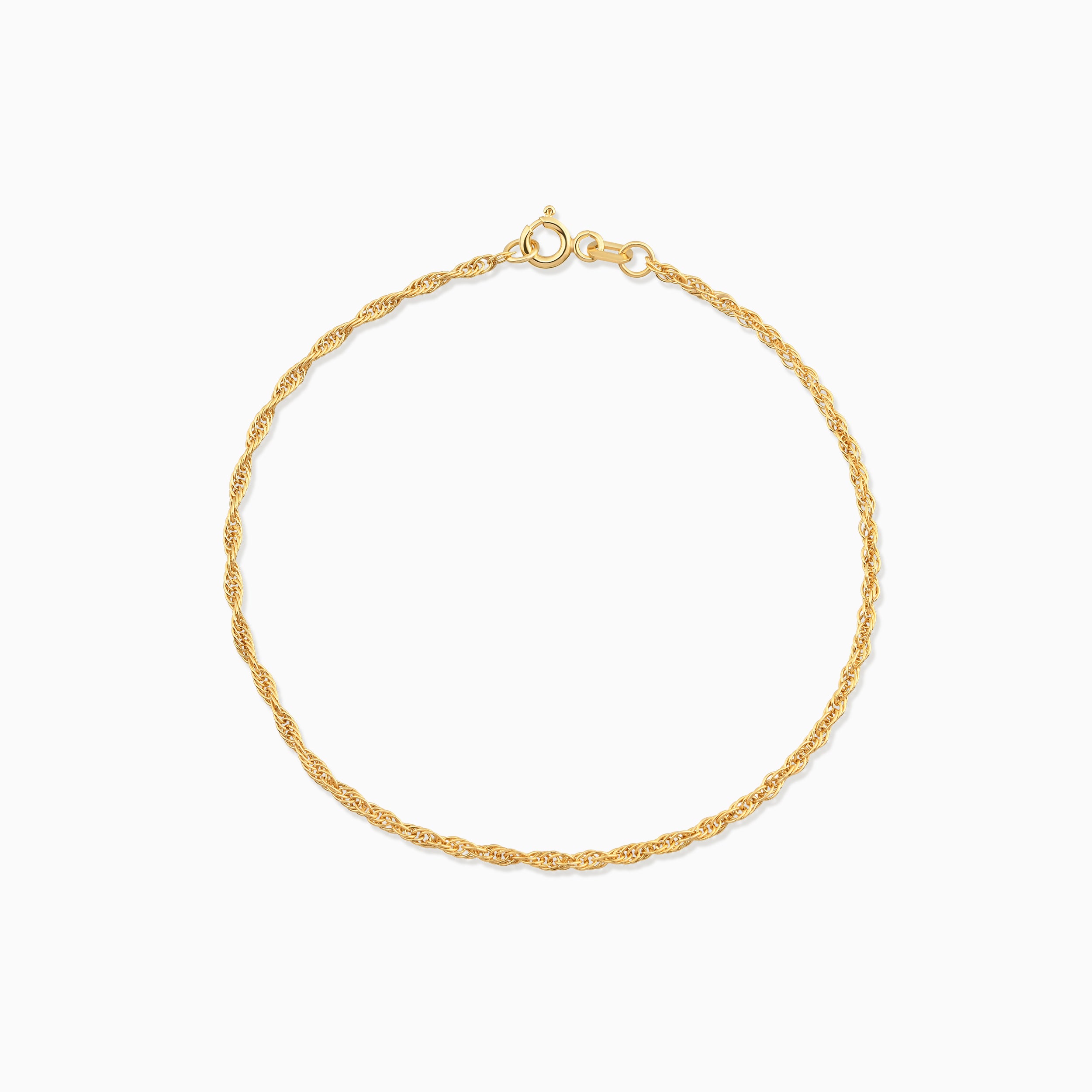 Dainty Twisted Rope Chain Bracelet