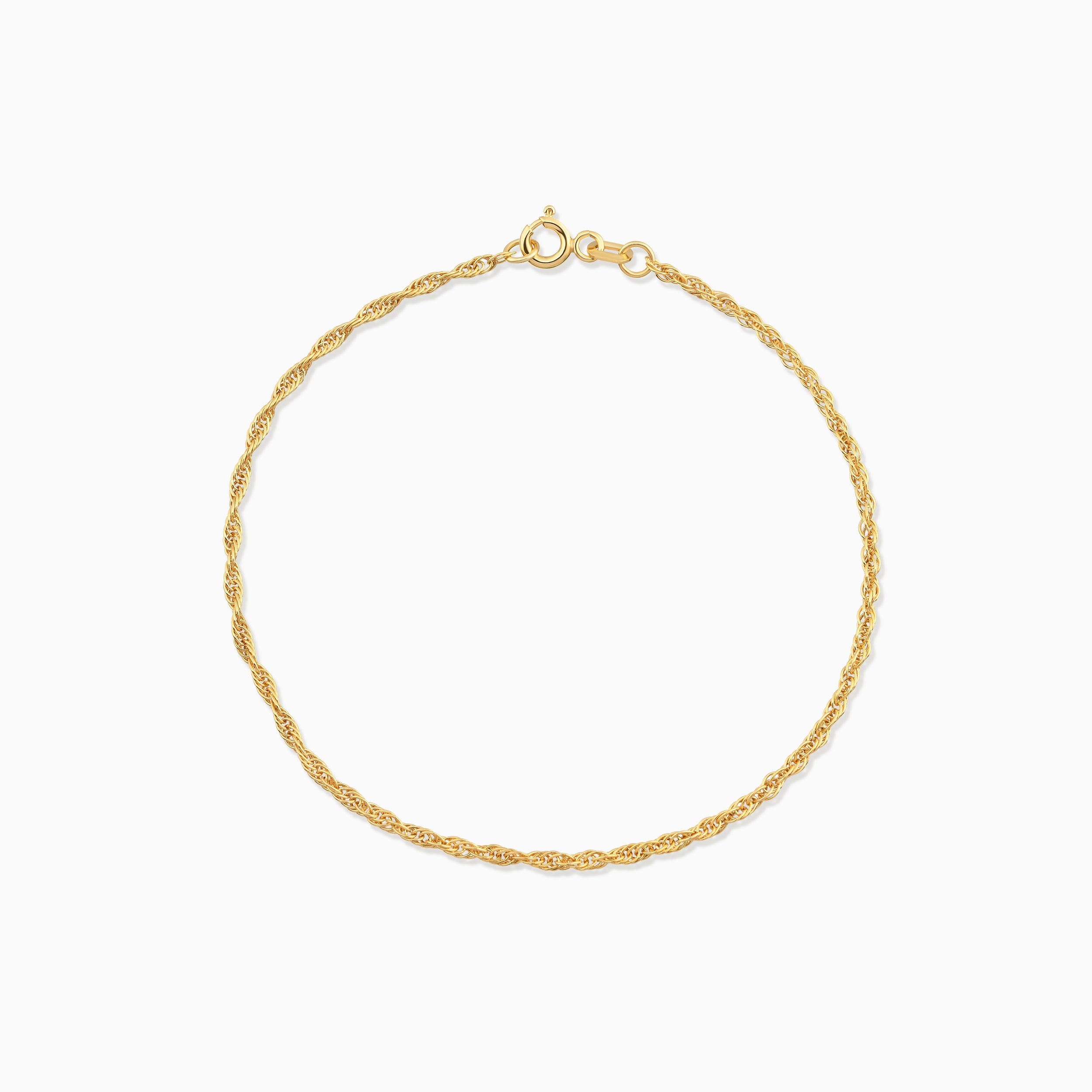 Dainty Twisted Rope Chain Bracelet