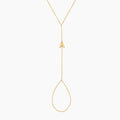 Dainty Initial Hand Chain Bracelet
