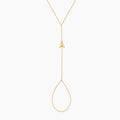 Dainty Initial Hand Chain Bracelet