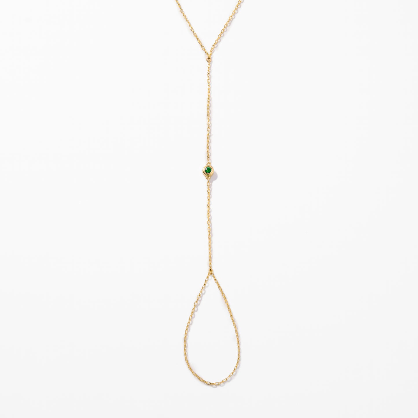 Birthstone Hand Chain Bracelet