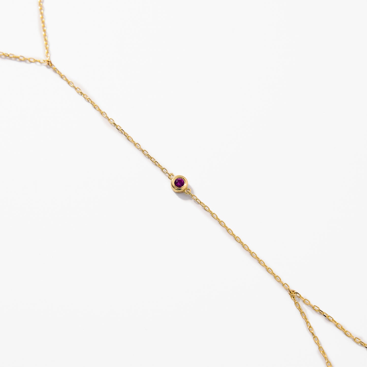 Birthstone Hand Chain Bracelet