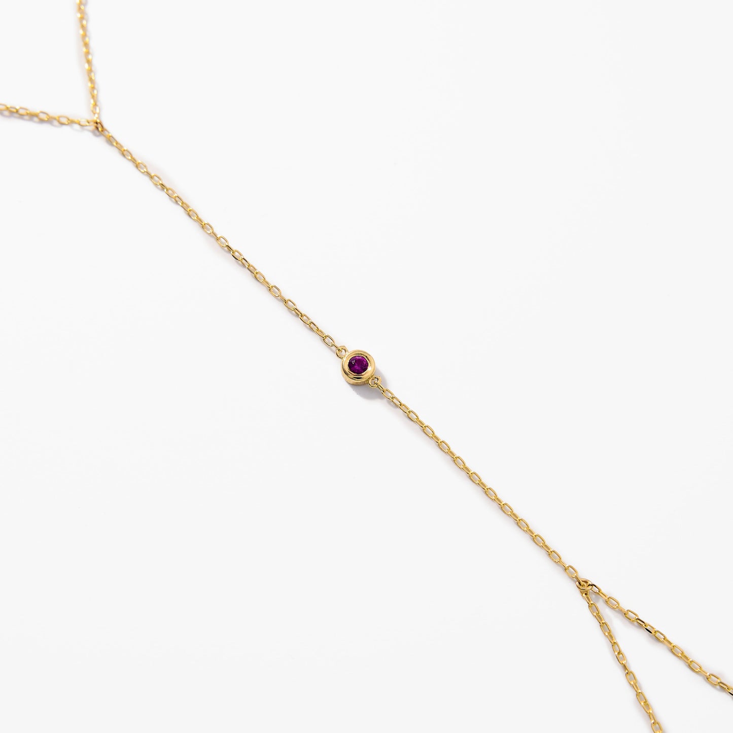 Birthstone Hand Chain Bracelet