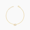 Diamond Interlocking Circles Bracelet