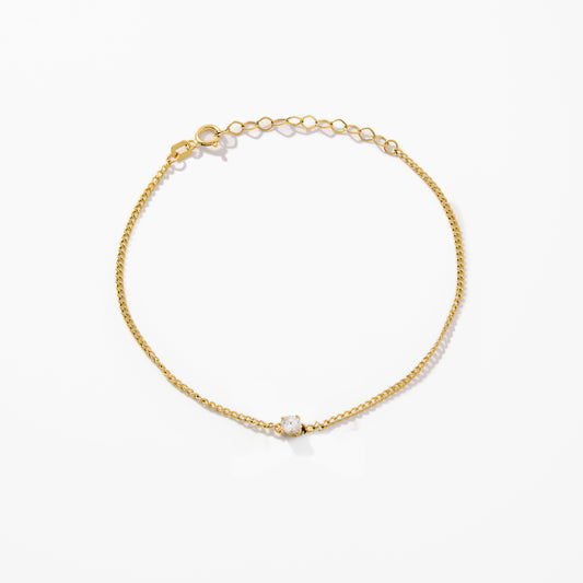 Dainty Floating Diamond Bracelet