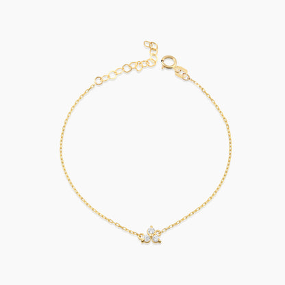 3-Stone Lotus Bracelet