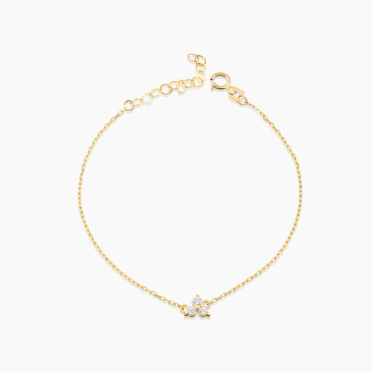 3-Stone Lotus Bracelet