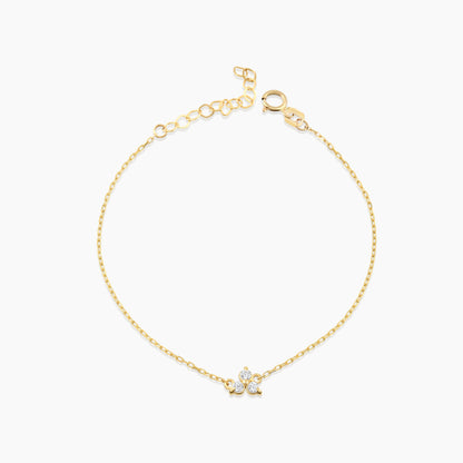 3-Stone Lotus Bracelet