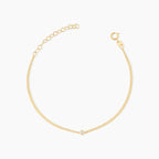 Solitaire Bezel Set Diamond Bracelet