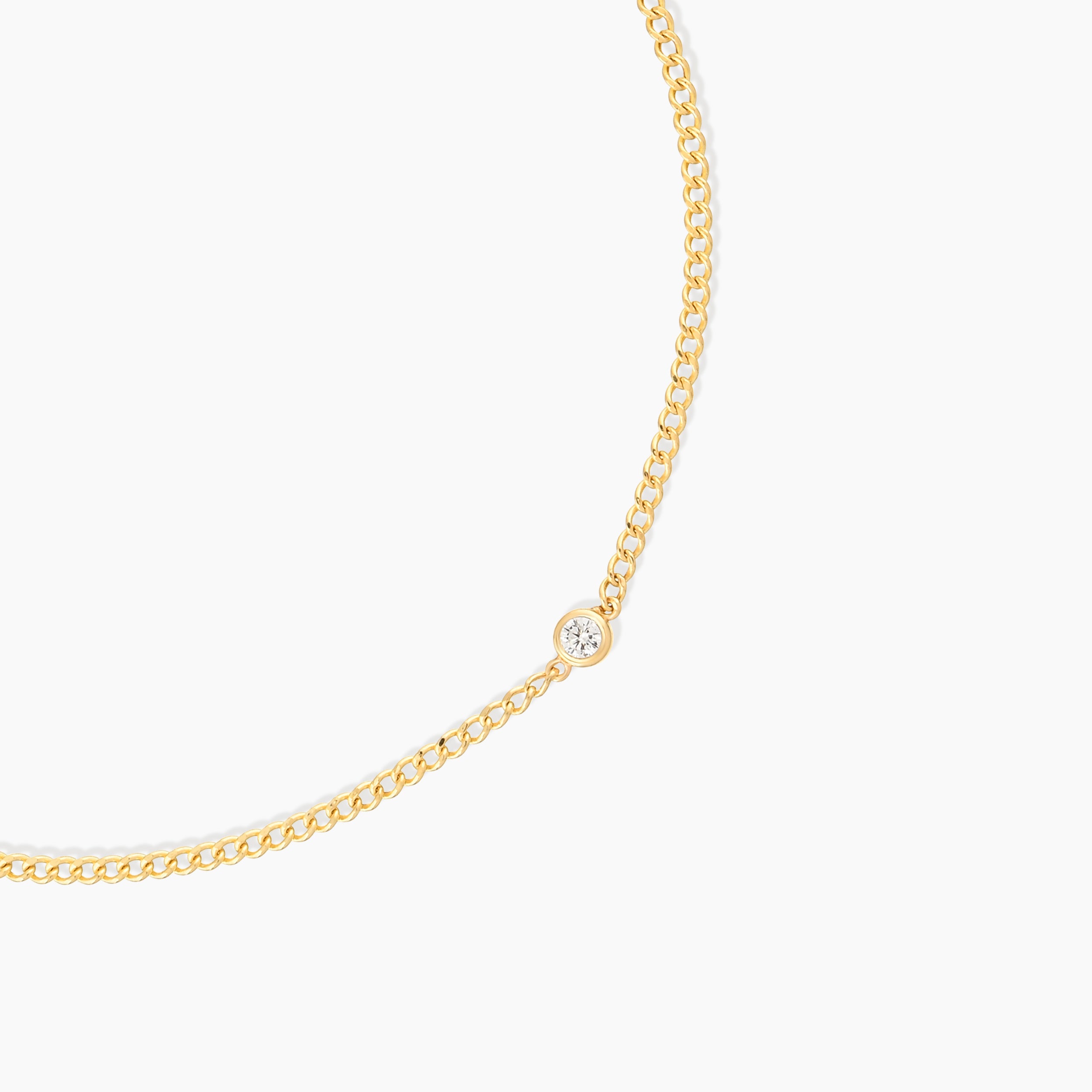 Solitaire Bezel Set Diamond Bracelet