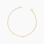 Solitaire Bezel Set Diamond Bracelet