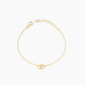 Tiny Interlocking Circles Bracelet