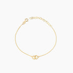 Tiny Interlocking Circles Bracelet