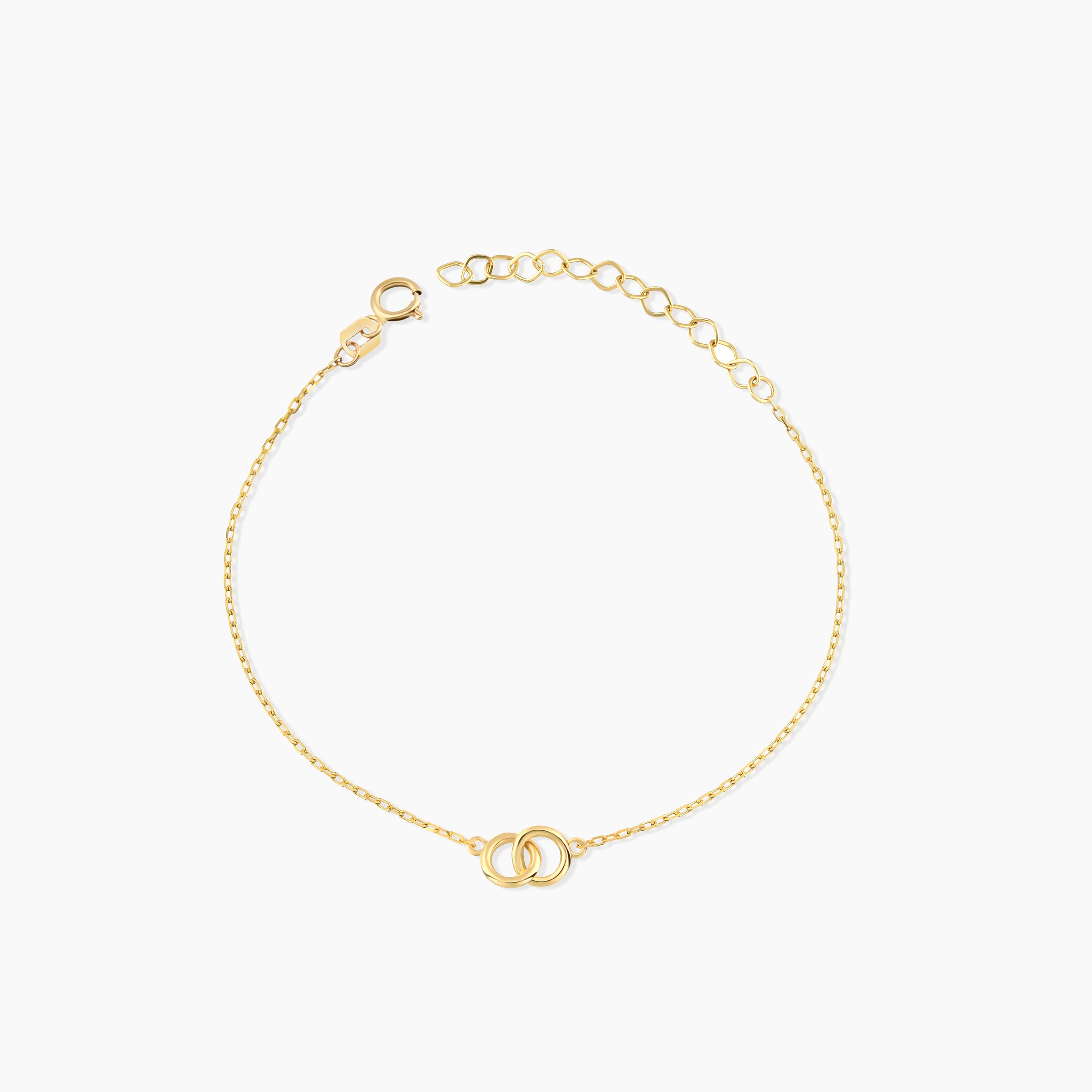 Tiny Interlocking Circles Bracelet