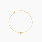 Tiny Interlocking Circles Bracelet