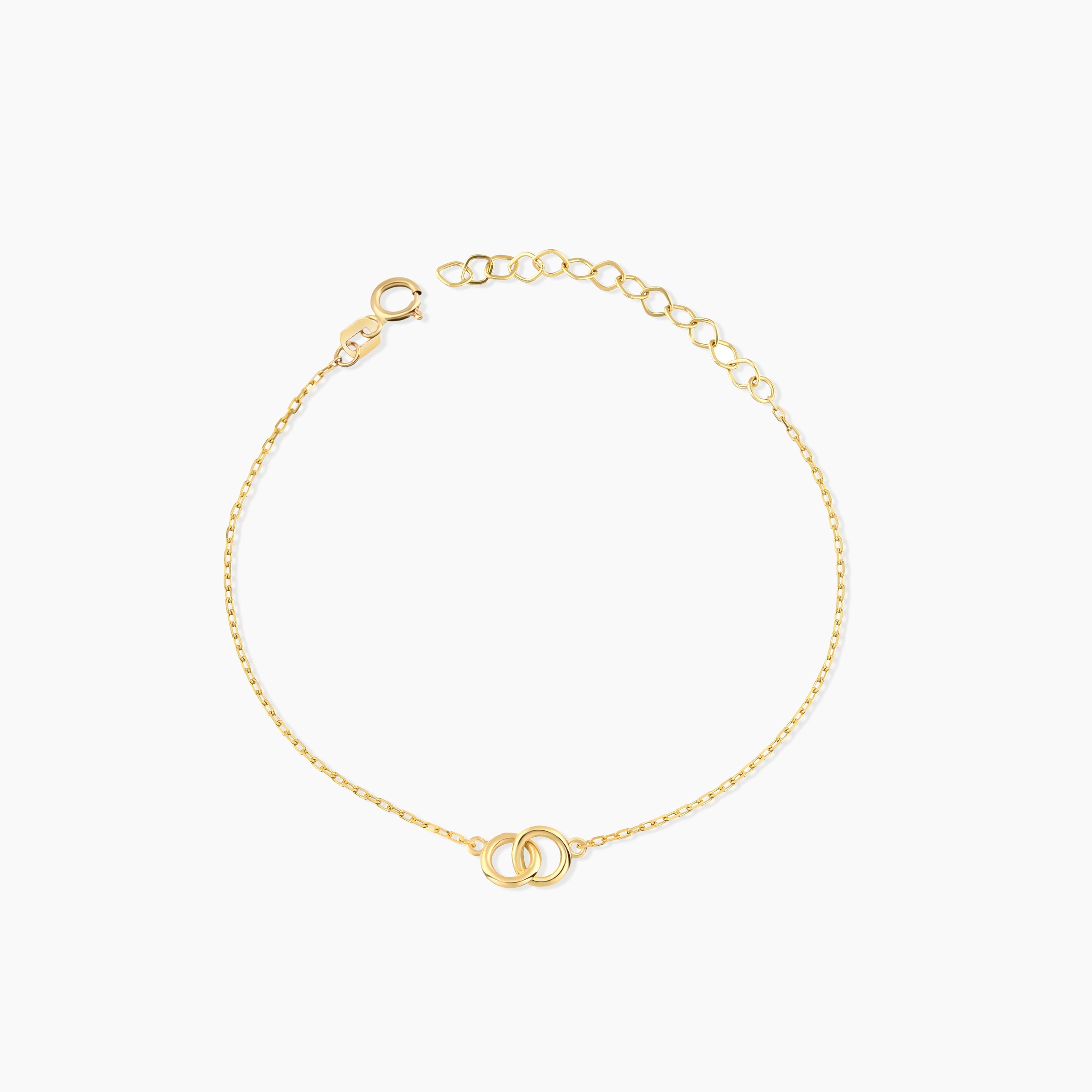 Tiny Interlocking Circles Bracelet