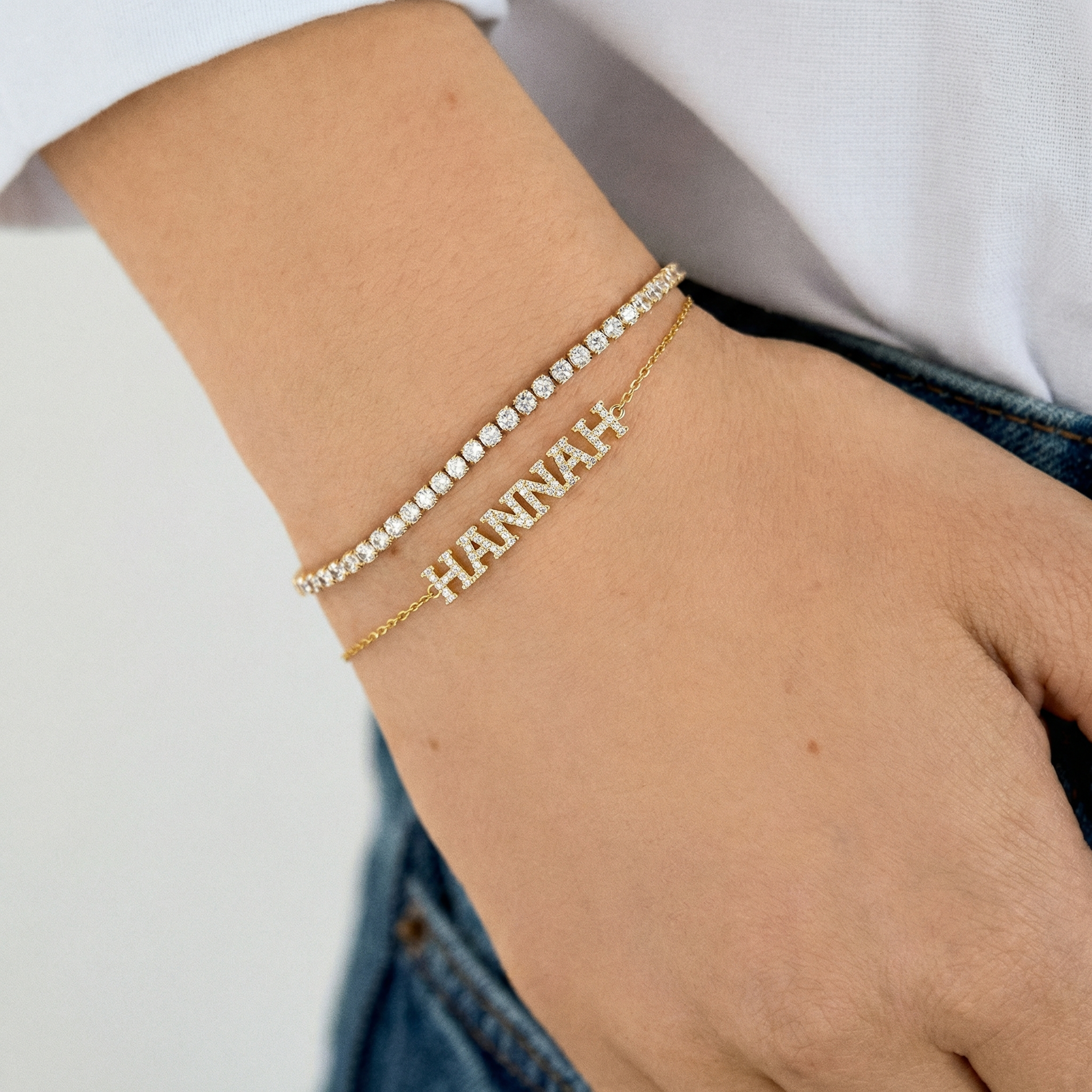 Diamond Name Bracelet